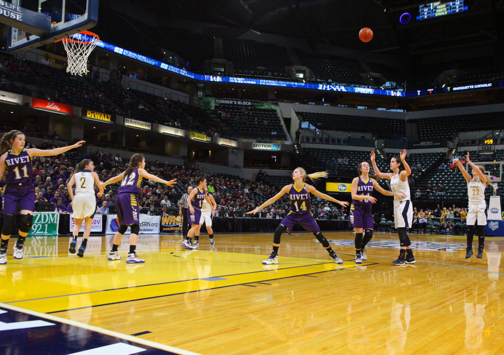 Girls Basketball State Finals: Marquette Catholic vs. Vincennes Rivet